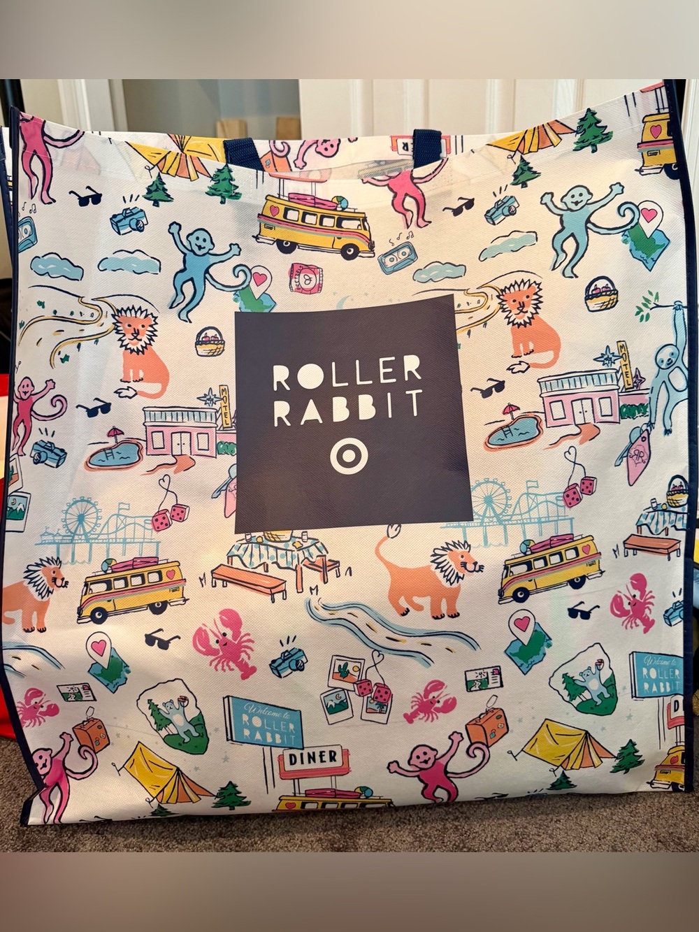Roller Rabbit x Target Exclusive Oversized Reusable Tote Bag